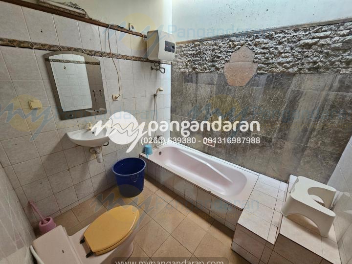   Tampilan Kamar Mandi Villa Aditya Pangandaran